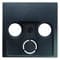 Накладка ТВ розеток на 2/3 отверстия, антрацит, S.1 Berker 12031606 - фото 62248