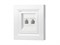 Розетка телефонная RJ11 двойная, белый, EPH4200121 Schneider Asfora - фото 65677
