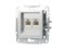 Розетка компьютерная RJ-45 двойная, алюминий, EPH4400161 Asfora Schneider - фото 65978