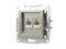 Розетка компьютерная RJ-45 двойная, бронза, EPH4400169 Asfora Schneider - фото 66039
