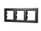 Рамка 3 поста, антрацит, EPH5800371 Asfora Schneider - фото 66969