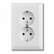 Розетка двойная, белый, ABB 20-02 EUJ-94-507 Basic 55 - фото 68250