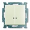 Выключатель 2-клавишный с подсветкой, белый шале, ABB 2006/5 UCGL-96-507 Basic 55