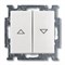 Выключатель жалюзи без фиксации, белый шале, ABB 2026/4 UC-96-507 Basic 55