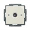 Розетка телевизионная TV, белый шале, ABB 1743-01-96-507 Basic 55