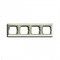 Рамка 4 поста, белый шале, ABB 2514-96-507 Basic 55