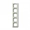 Рамка 5 постов, белый шале, ABB 2515-96-507 Basic 55
