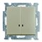 Выключатель 2-клавишный с подсветкой, шампань, ABB 2006/5 UCGL-93-507 Basic 55
