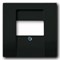 Накладка для USB розетки, черный шато, ABB 2539-95-507 Basic 55
