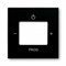 Накладка радиоприемника, черный шато, ABB 8252-95-507 Basic 55