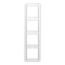Рамка 4 поста, белый, Jung LS990 (пластик) LS984WW