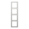 Рамка 4 поста, светло-серый, Jung LS990 (пластик) LS984LG
