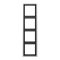 Рамка 4 поста, алюминий, Jung LS990 (металл) AL2984