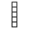 Рамка 5 постов, антрацит, Jung LS990 (металл) AL2985AN