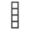 Рамка 4 поста, алюминий дарк, Jung LS990 (металл) AL2984D