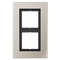 Рамка 2 поста, нержавеющая сталь, Jung LS Plus (металл) LSP982ES