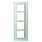 Рамка 4 поста, салатовое стекло, Jung LS Plus (стекло) LSP984GLAS