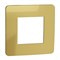 Рамка 1-постовая, золото / белый, Unica New Schneider NU280259 - фото 68943