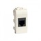 Розетка компьютерная RJ45, 1мод., белый, Brava ДКС 76654B
