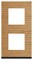 2 постовая рамка вертикальная Unica Pure дуб, Unica New Schneider NU6004V84 - фото 69445