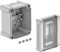 Щит наружный на 3 модуля, влагостойкость IP66, ударопрочность IK07, 2008820 OBO Bettermann - фото 70821