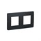 Рамка 2-постовая, антрацит, Unica New Schneider NU200454 - фото 70958