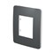 Рамка 1-постовая, дымчато-серый / белый, Unica New Schneider NU280221 - фото 71309