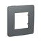Рамка 1-постовая, дымчато-серый / антрацит, Unica New Schneider NU280222 - фото 71334