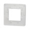 Рамка 1-постовая, хром / белый, Unica New Schneider NU280255 - фото 71523