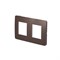 Рамка 2-постовая, шоколад / антрацит, Unica New Schneider NU280417 - фото 71743