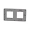 Рамка 2-постовая, дымчато-серый / антрацит, Unica New Schneider NU280422 - фото 71833