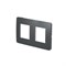Рамка 2-постовая, дымчато-серый / антрацит, Unica New Schneider NU280422 - фото 71836