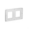 Рамка 2-постовая, шампань / белый, Unica New Schneider NU280424 - фото 71865