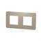 Рамка 2-постовая, песочный / антрацит, Unica New Schneider NU280428 - фото 71929