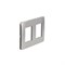 Рамка 2-постовая, хром / антрацит, Unica New Schneider NU280456 - фото 72245
