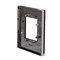 Рамка 1-постовая, горизонтальная, каучук / антрацит, Unica New Schneider NU600282 - фото 72579
