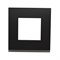 Рамка 1-постовая, горизонтальная, каучук / антрацит, Unica New Schneider NU600282 - фото 72583