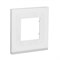 Рамка 1-постовая, горизонтальная, матовое стекло / белый, Unica New Schneider NU600289 - фото 72667