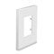 Рамка 1-постовая, горизонтальная, матовое стекло / белый, Unica New Schneider NU600289 - фото 72668