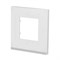 Рамка 1-постовая, горизонтальная, матовое стекло / белый, Unica New Schneider NU600289 - фото 72672