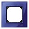 Рамка 1 пост, синий сапфир, Merten M-Elegance Стекло MTN4010-3278
