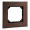 Рамка 1 пост, орех, Merten M-Elegance Дерево MTN4051-3473