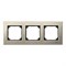 Рамка 3 поста, титан, Merten M-Elegance Металл MTN403305