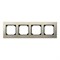 Рамка 4 поста, титан, Merten M-Elegance Металл MTN403405