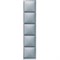 Рамка 5 постов, алюминий, Merten Artec MTN481560
