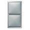 Рамка 2 поста, сталь, Merten Artec MTN481246