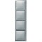 Рамка 4 поста, сталь, Merten Artec MTN481446