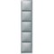 Рамка 5 постов, сталь, Merten Artec MTN481546