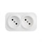 Розетка двойная без заземления, белый, 782412 Legrand Quteo - фото 73878