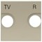 Накладка розетки TV+R, шампань, Zenit ABB N2250.8 CV